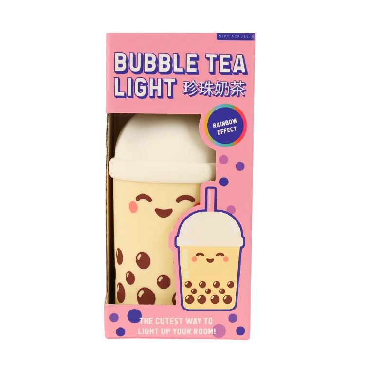 FIGUURLAMP 1st, Gift Republic, Bubble Tea, geel, 9x9x19cm, LAMP