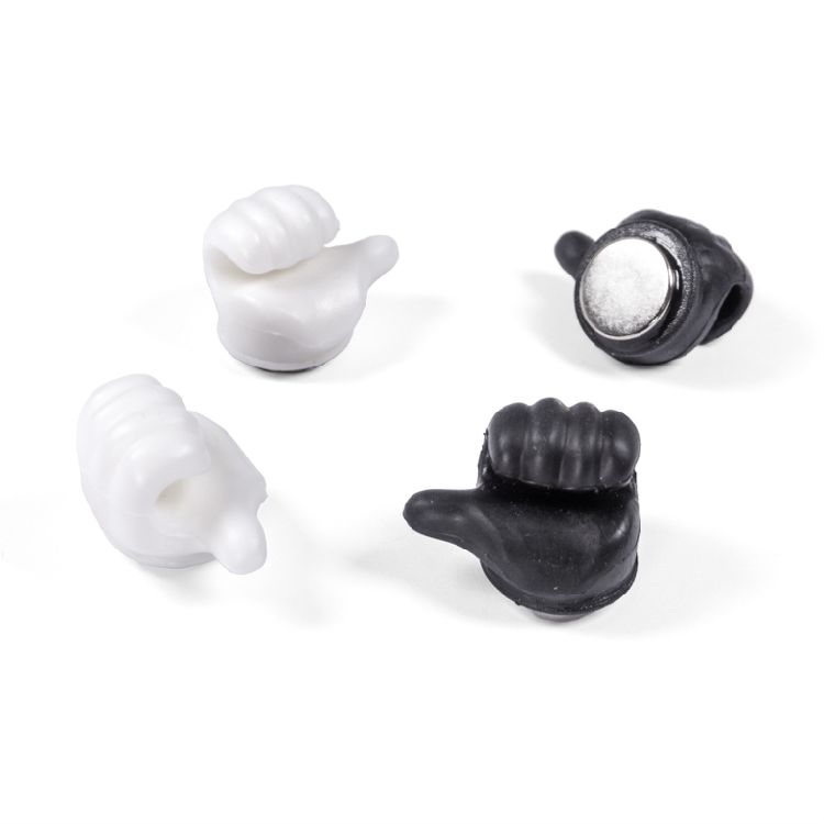 MAGNEET set van 4, Trendform, Handy,  wit/zwart