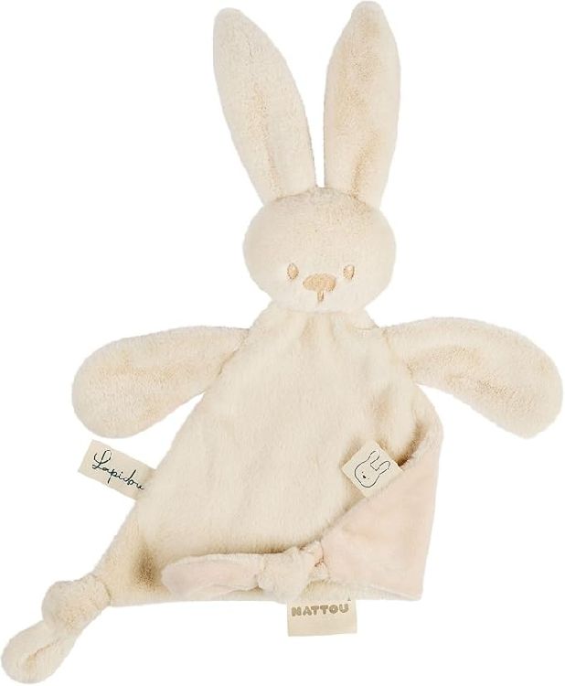 Knuffeldoek/fopspeendoekje Nattou, Doudou Triangle | Lapidou teddy sand/Lapidou sand