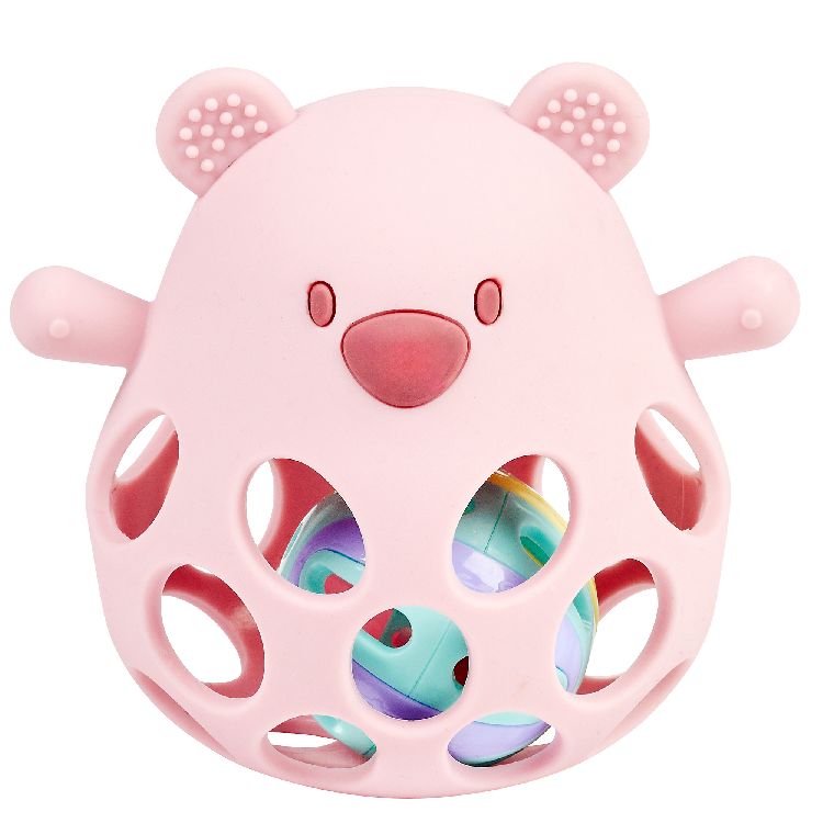 Rammelaar Nattou Bear rattle + ball | Silicon