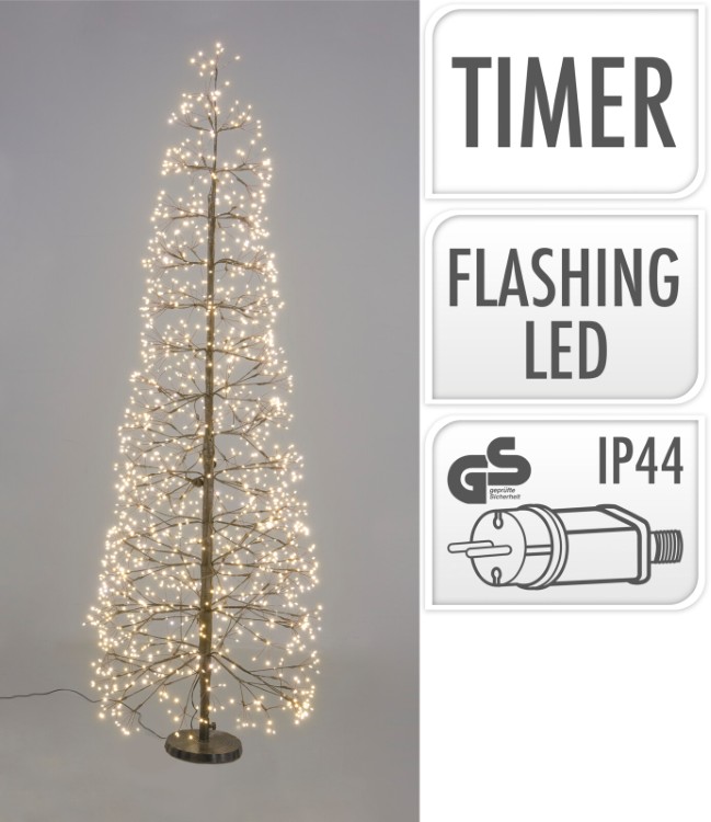 Verlichting boom, H 100 cm