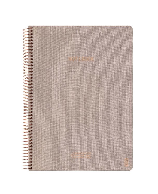 NOTITIEBOEK A4, gelijnd, Kozo, Notebook Premium, sand, uni, ecru, 80 sheets