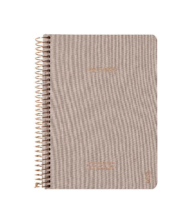 NOTITIEBOEK A5, gelijnd, Kozo, Notebook Premium, sand, uni, ecru, 80 sheets
