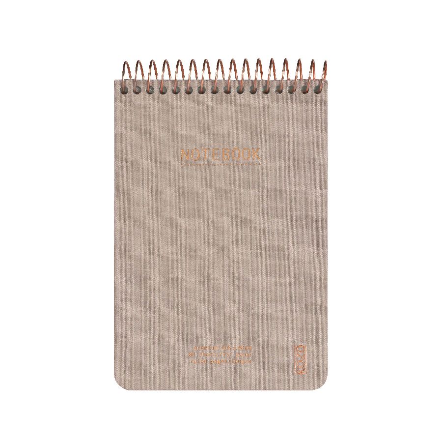 NOTITIEBOEK A6, gelijnd, Kozo, Notebook Premium, sand, uni, beige, 80 sheets