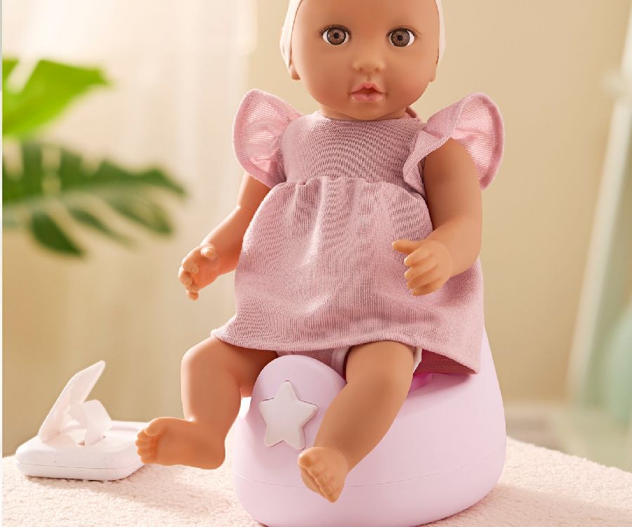 Poppenuitzet LullaBaby Dolly Potty set Pink