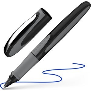 ROLLERBALL Ray, onyx, inkt: blauw, houder zwart/grijs