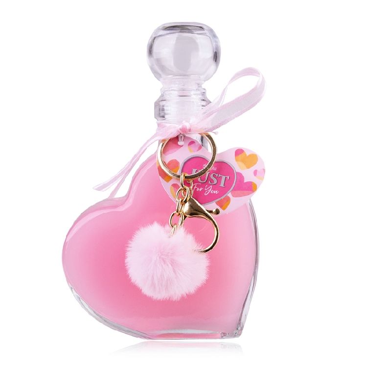 ZEEP 1st, Just for you, douchegel,  250ml, hartvorm, + sleutelhanger pompon,  geur: rose