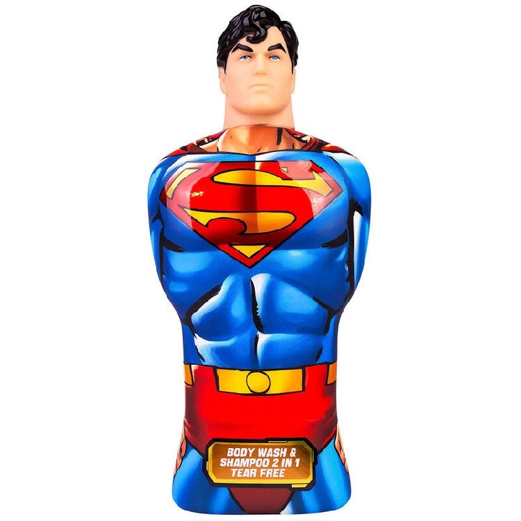 SHAMPOO 1st, Superman, 2in1 shampoo &  body wash, 400ml, geur: ocean