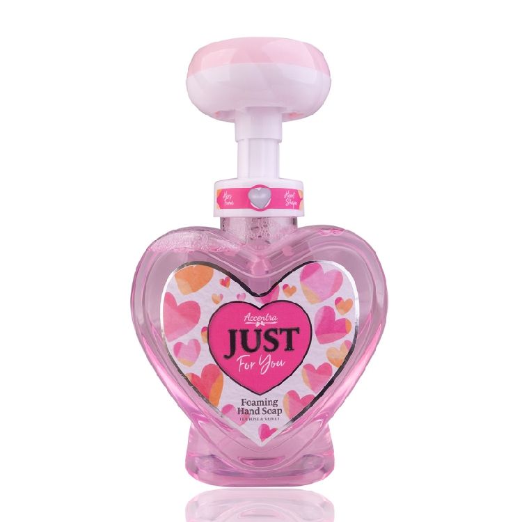 ZEEP 1st, handzeep, Just For You,  500ml, in dispenser, hartvorm, geur:  tea rose/velvet