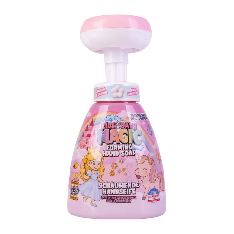 ZEEP 1st, Koolkidz, handzeep,  schuimpomp, unicorn & princess, 310 ml,  geur: zoete aardbei