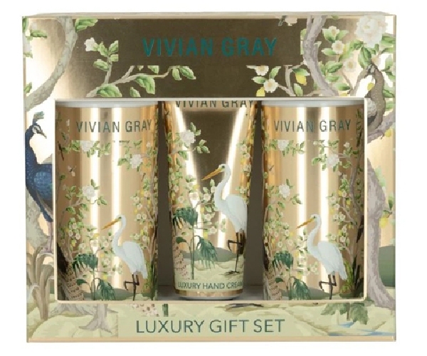 VERZORGINGSSET 1st, Birds of Paradise  set, 250ml douchegel + 250ml bodylotion  + 75ml handcreme
