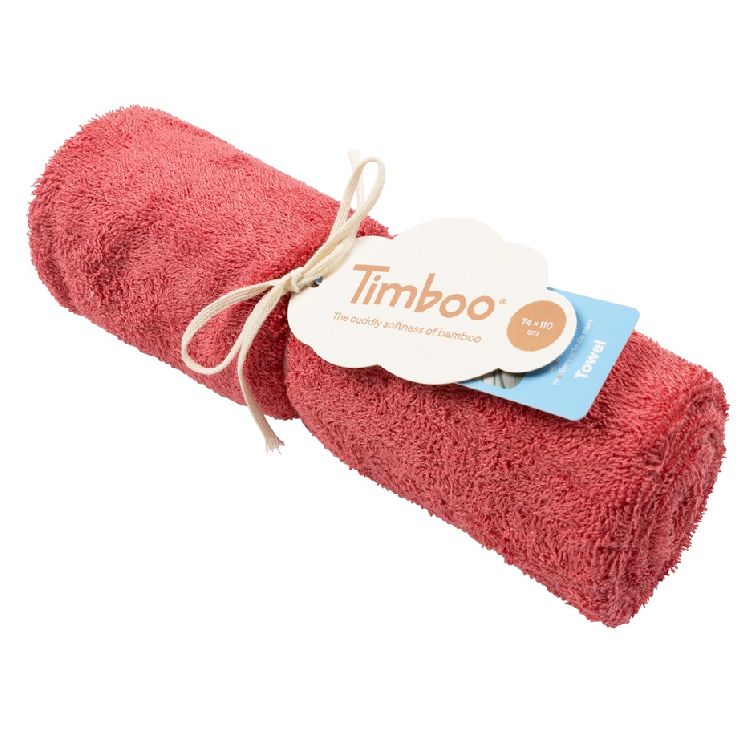 Handdoek Timboo Bamboo Large | Timboo raspberry rose
