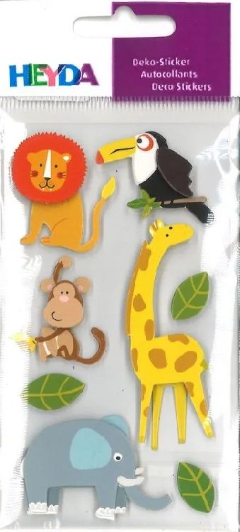 STICKER verschillende uitvoeringen, 1 vel stickers in thema