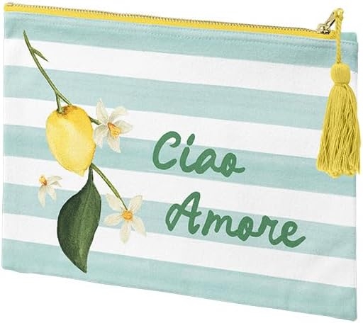 ETUI multifunctioneel, La Dolce Vita, 13.5x9.5cm, assortiment: aop citroenen/ all over strepen + ciao amore