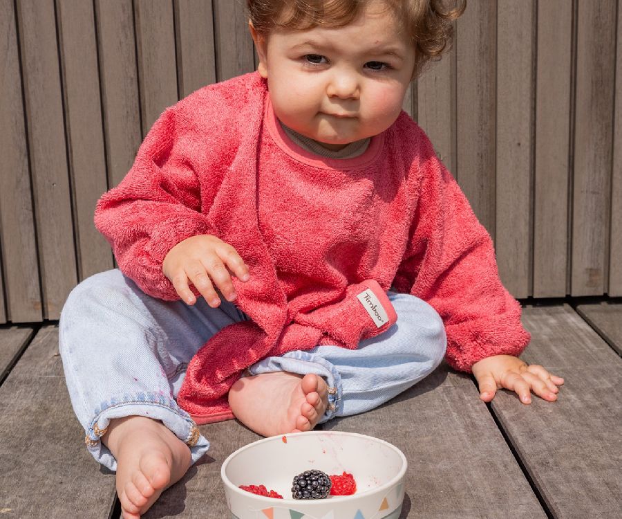 Slabbetje Timboo Bamboo | Timboo raspberry rose