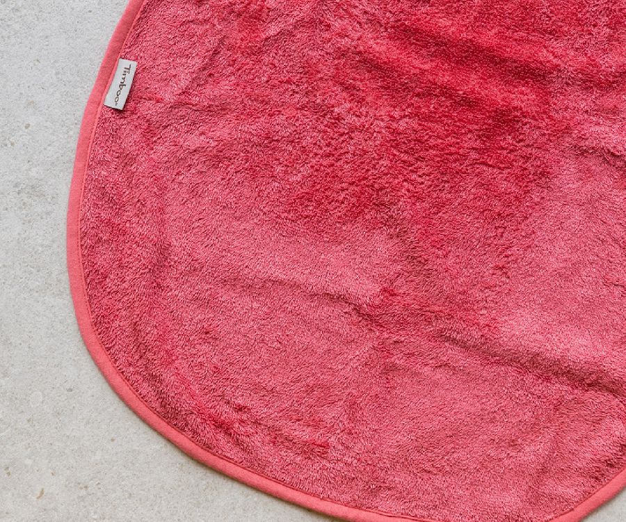 Waskussen hoes Timboo Bamboo Changing pad towel | Timboo raspberry rose