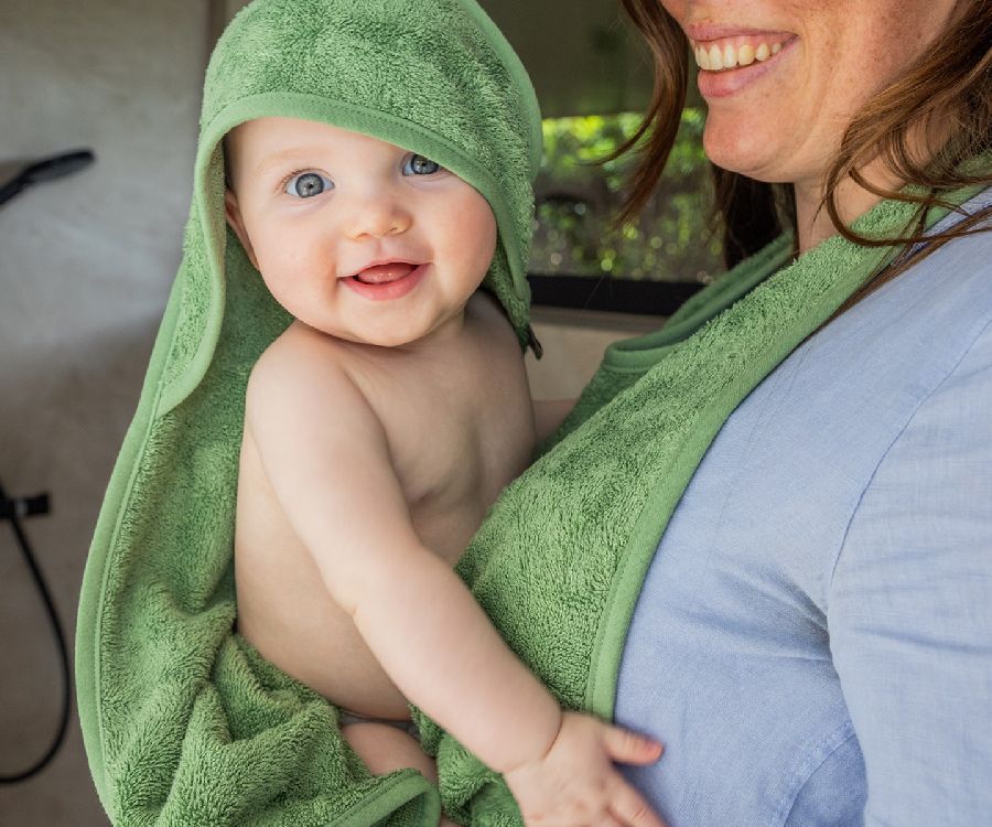 Badcape Timboo Bamboo Cuddle Towel | Timboo aloe green