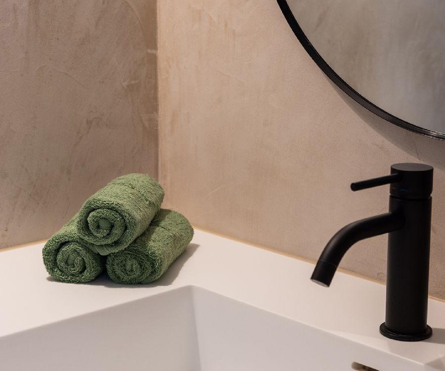 Handdoek Timboo Bamboo Gastendoek | Timboo aloe green