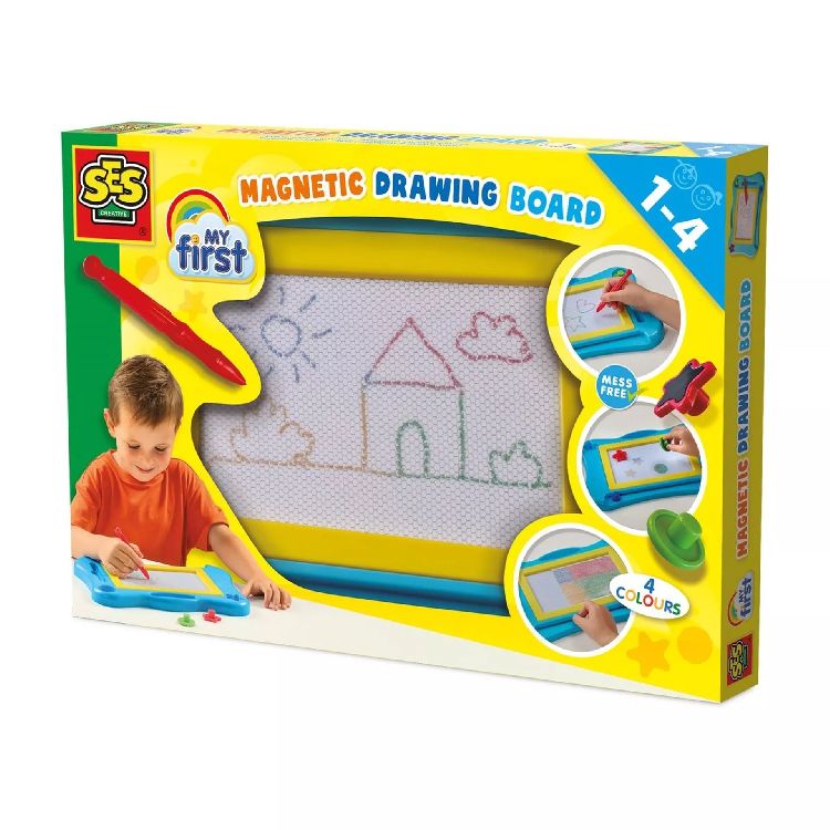 Tekenbord SES Creative My First - Magnetisch tekenbord 4 kleuren