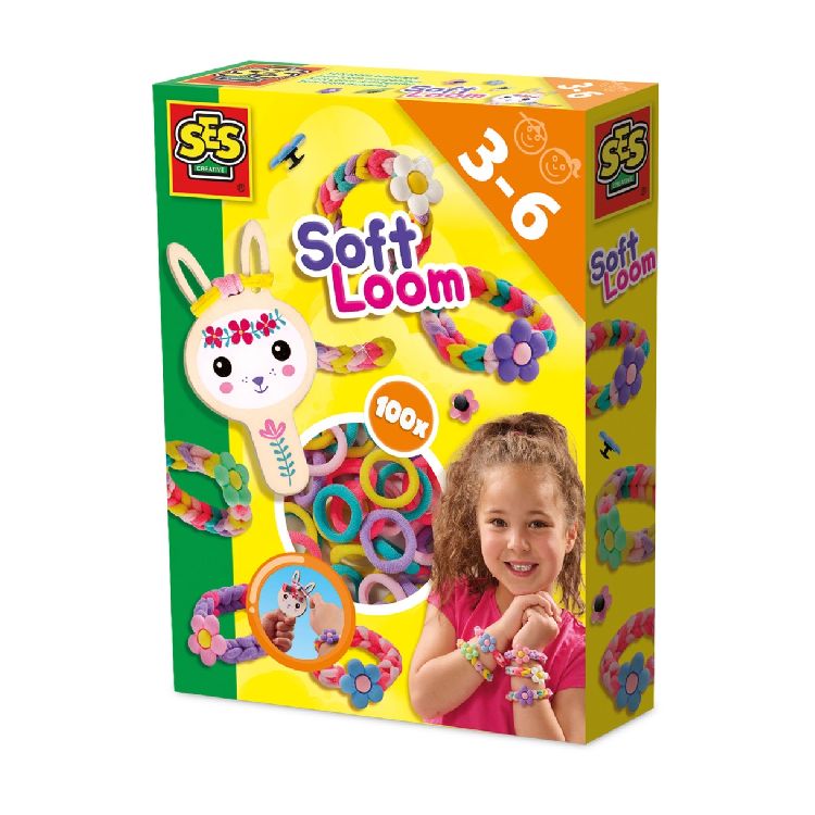 Educatief spel SES Creative Soft loom armbanden