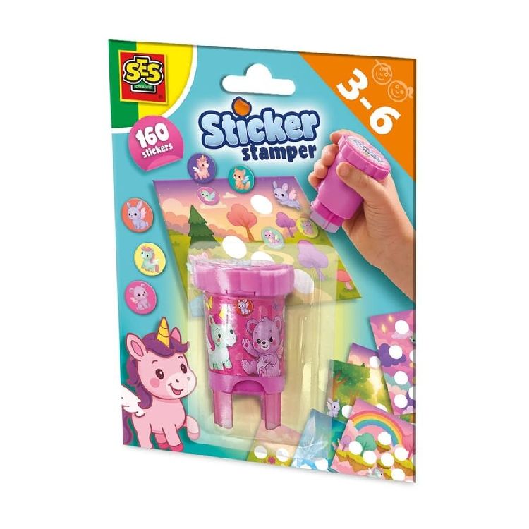 Stempelmateriaal SES Creative Sticker Stamper - Fanatasiedieren