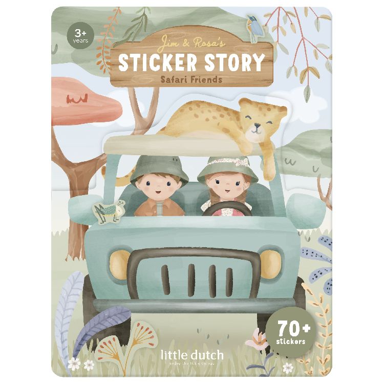 Stickers Little Dutch Sticker Story | Safari Friends