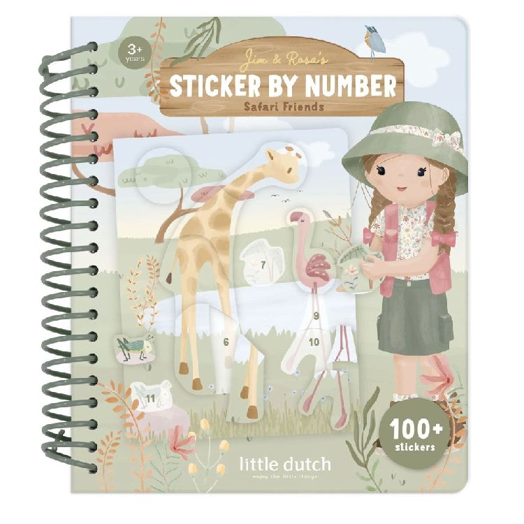 Stickerboek Little Dutch Stickers op nummer - Rosa