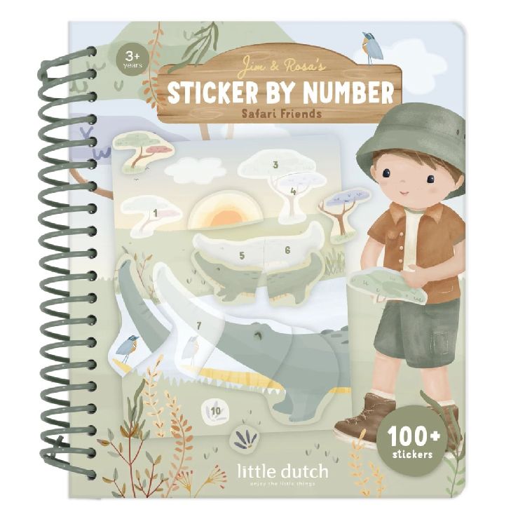 Stickerboek Little Dutch Stickers op nummer - Jim
