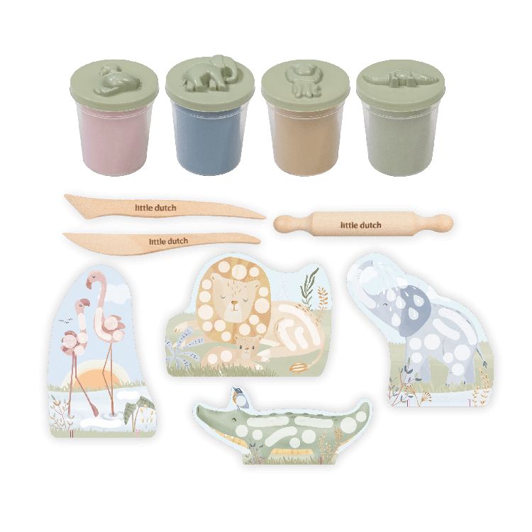 Speeldeeg Little Dutch Kleiset Jim en Rosa | Safari Friends
