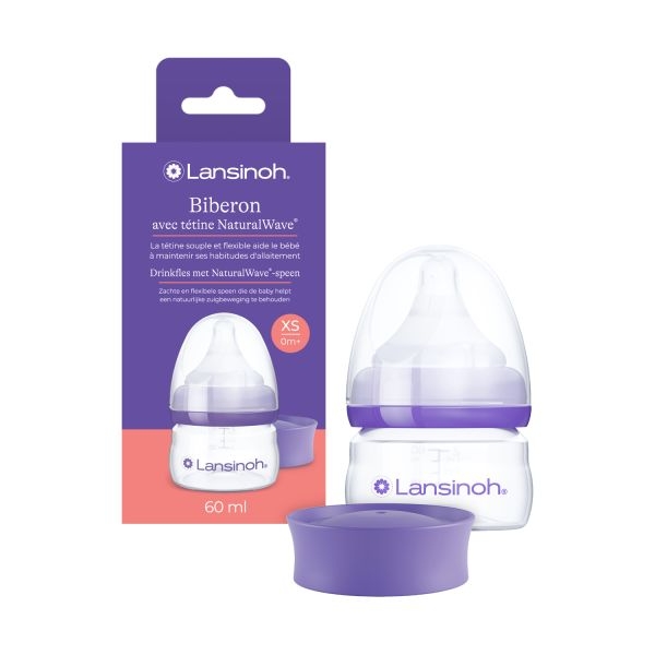 Fles Lansinoh, breedhalsfles, 60 ml | Natural Wave