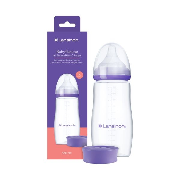 Fles Lansinoh, breedhalsfles, 330 ml | Natural Wave