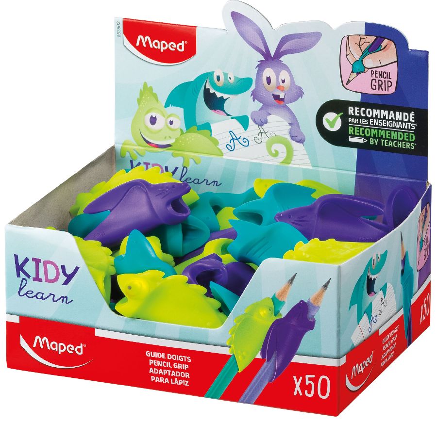 POTLOODGRIP 1 st, Animals, blauw/paars/ groen, haai/konijn/kameleon, assortiment, VRAC