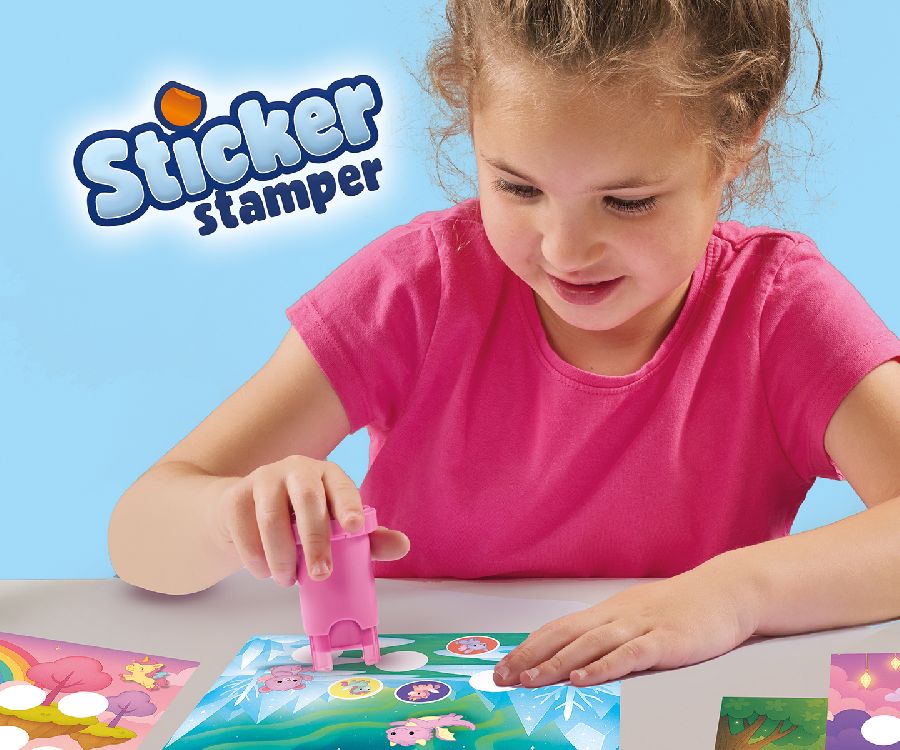 Stempelmateriaal SES Creative Sticker Stamper - Fanatasiedieren