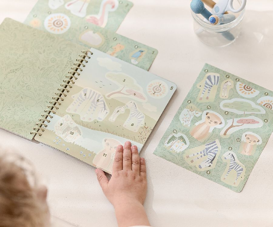 Stickerboek Little Dutch Stickers op nummer - Jim