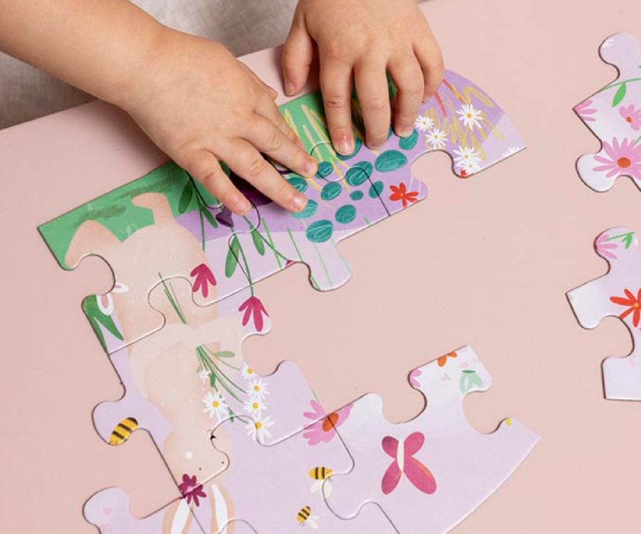 Puzzel Trixie Vormenpuzzel | Mr. Rabbits flowers
