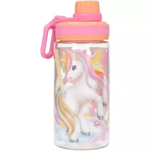 DRINKFLES 1st, Ylvi, oranje/roze,  eenhoorn, Sugar Pop, drinktuit