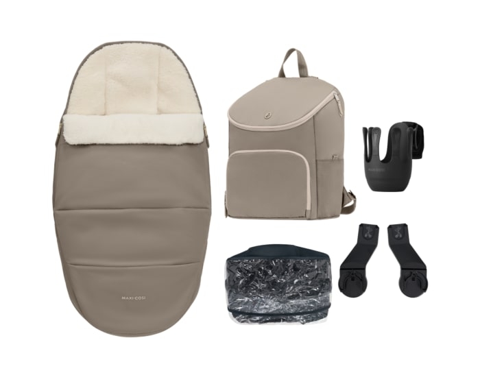 Voetenzak/verzorgingstas/adapter/regenscherm/bekerhouder Maxi-Cosi Accessory set, geschikt voor Maxi-Cosi Oxford Plus/Oxford Flex