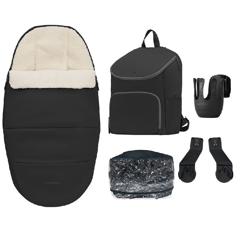 Voetenzak/verzorgingstas/adapter/regenscherm/bekerhouder Maxi-Cosi Accessory set, geschikt voor Maxi-Cosi Oxford Plus/Oxford Flex