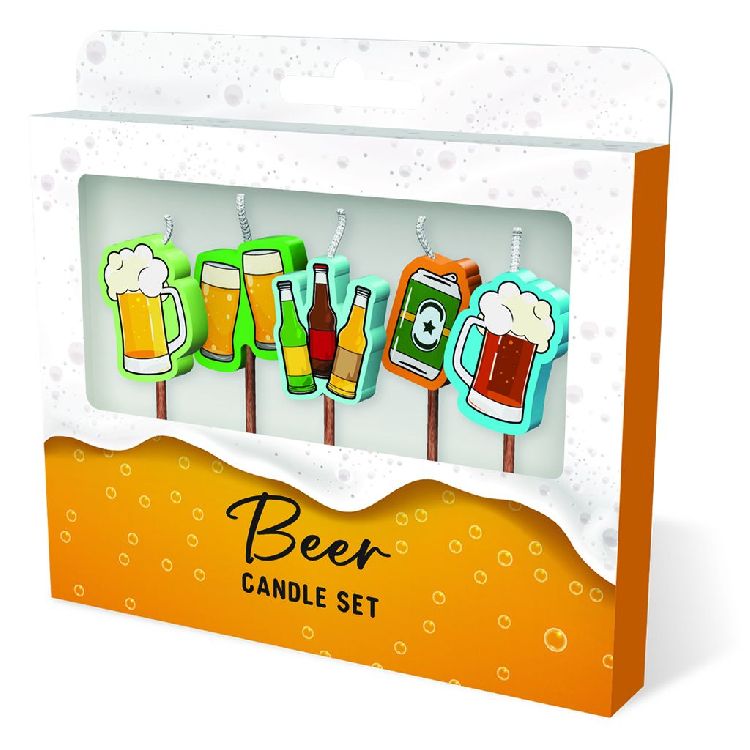FEESTARTIKELEN kaars, beer, Cake Candles, set van 5 kaarsjes