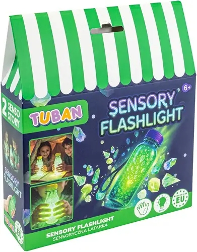 Gevulde fles & figuur Tuban Sensory Flashlight