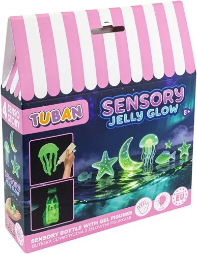 Gevulde fles & figuur Tuban Sensory Jelly Glow