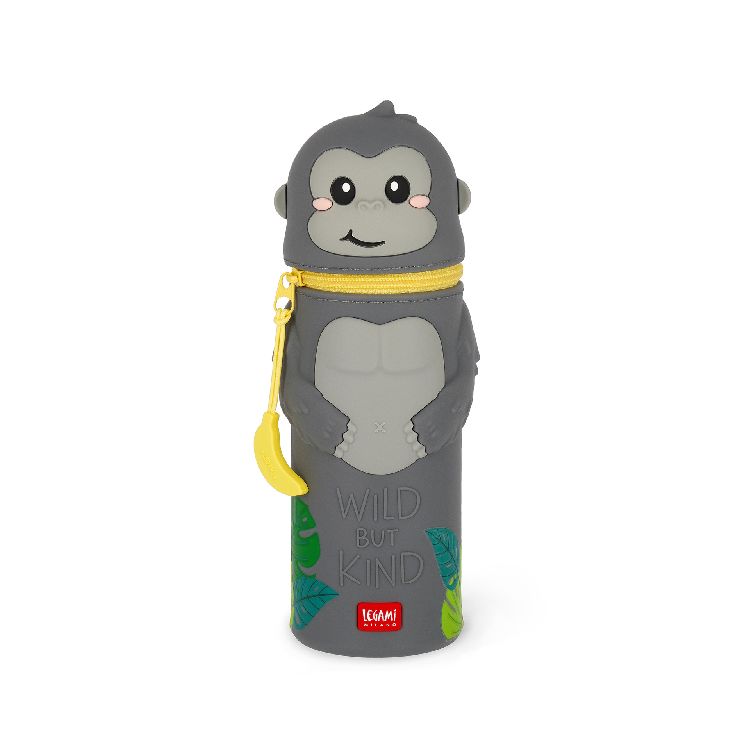 Pennenzak Legami Kawaii, rond | Kawaii Pencil Case/Gorilla