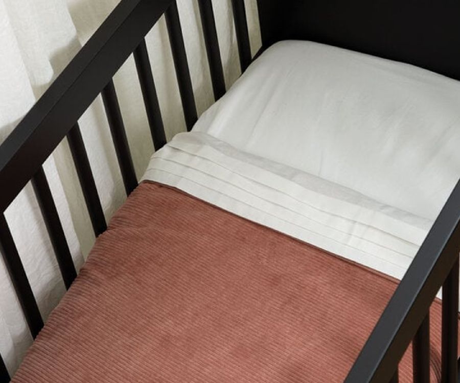 Deken Witlof For Kids Tuck-Inn, geschikt voor wieg | Dusty Pink