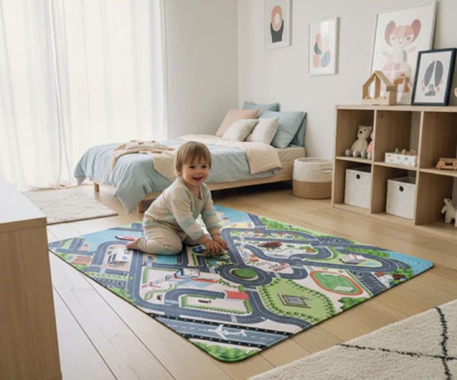 Speeltapijt zonder speelboog Mats & Joy City Auto Speelmat