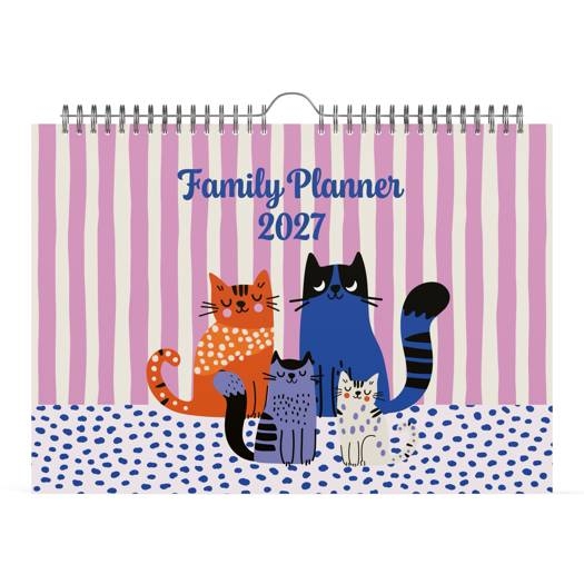 Kalender Lannoo Graphics Family Calender, wandkalender, 2027