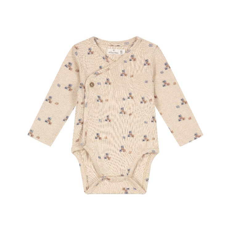 Body A TINY STORY geboortebody met overslag