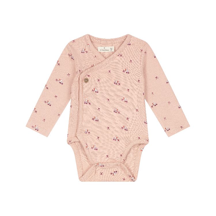 Body A TINY STORY geboortebody met overslag
