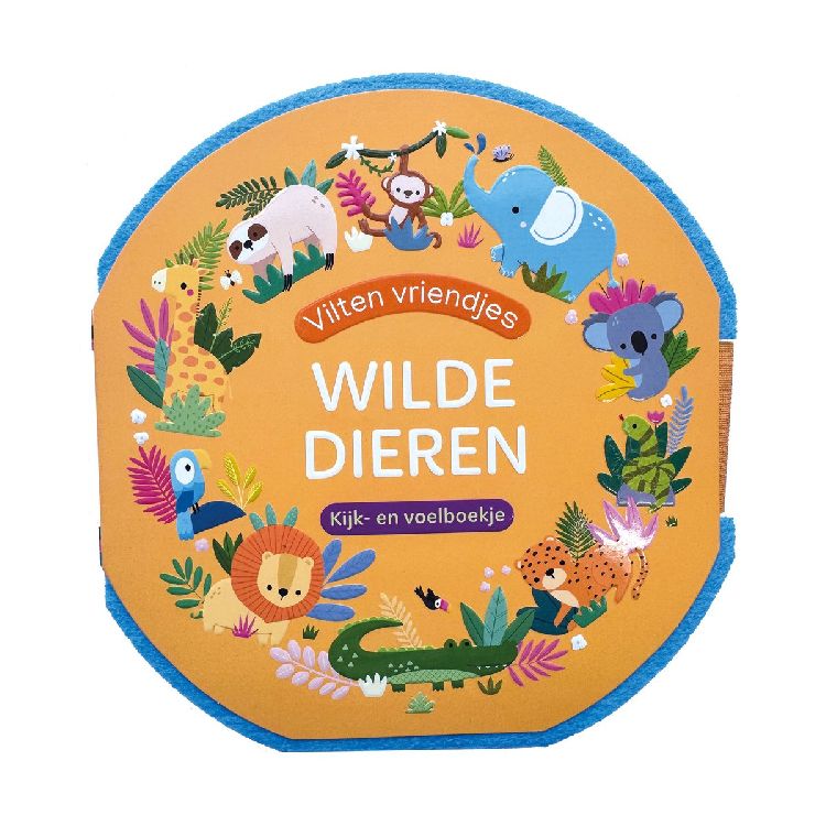 Interactief boek DELTAS Vilten vriendjes - Wilde dieren | voelboek