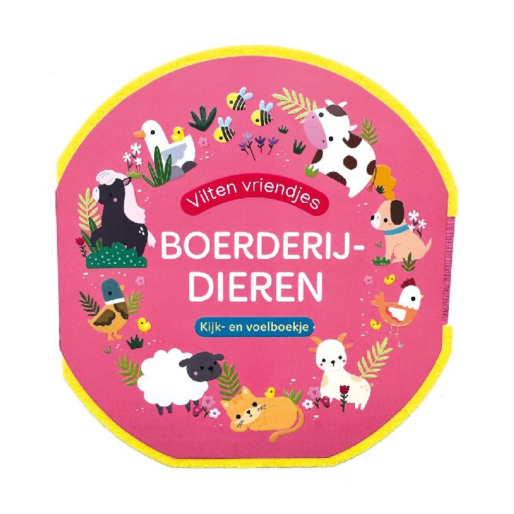 Interactief boek DELTAS Vilten vriendjes - Boerderijdieren | voelboek