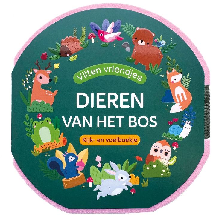 Interactief boek DELTAS Vilten vriendjes - Dieren van het bos | voelboek